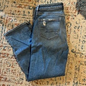 Size 8 regular medium wash skinny jeans